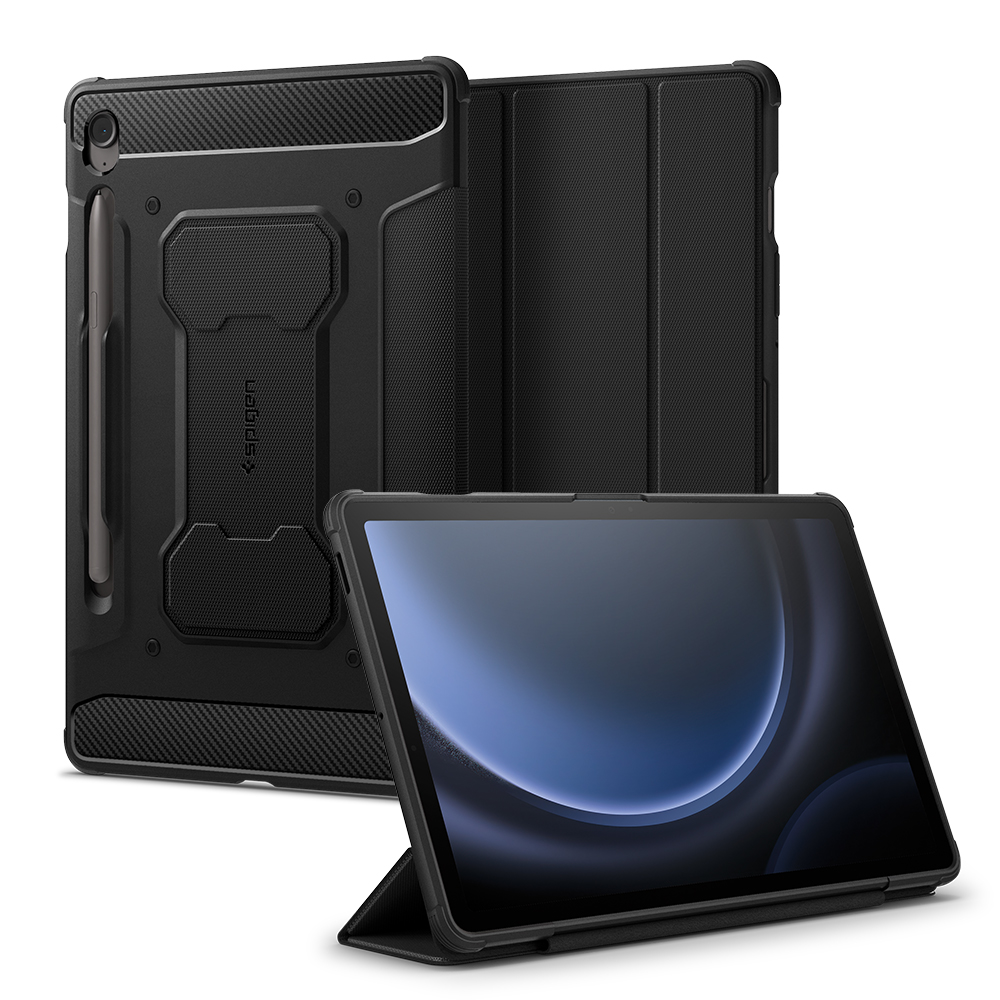 갤럭시탭 케이스 러기드아머프로 블랙, 갤럭시 탭 S9 FE