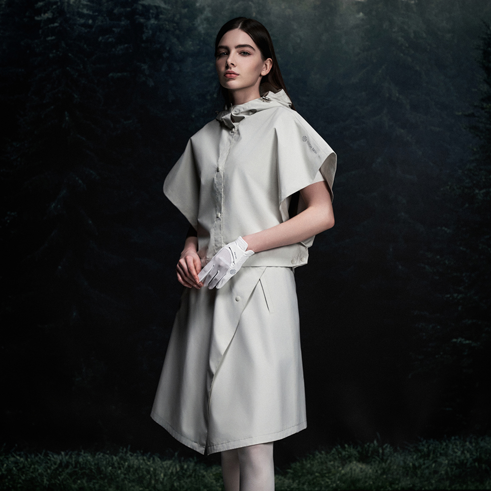 테크스킨 레인플렉스 여성 골프비옷 투피스 우의 바람막이