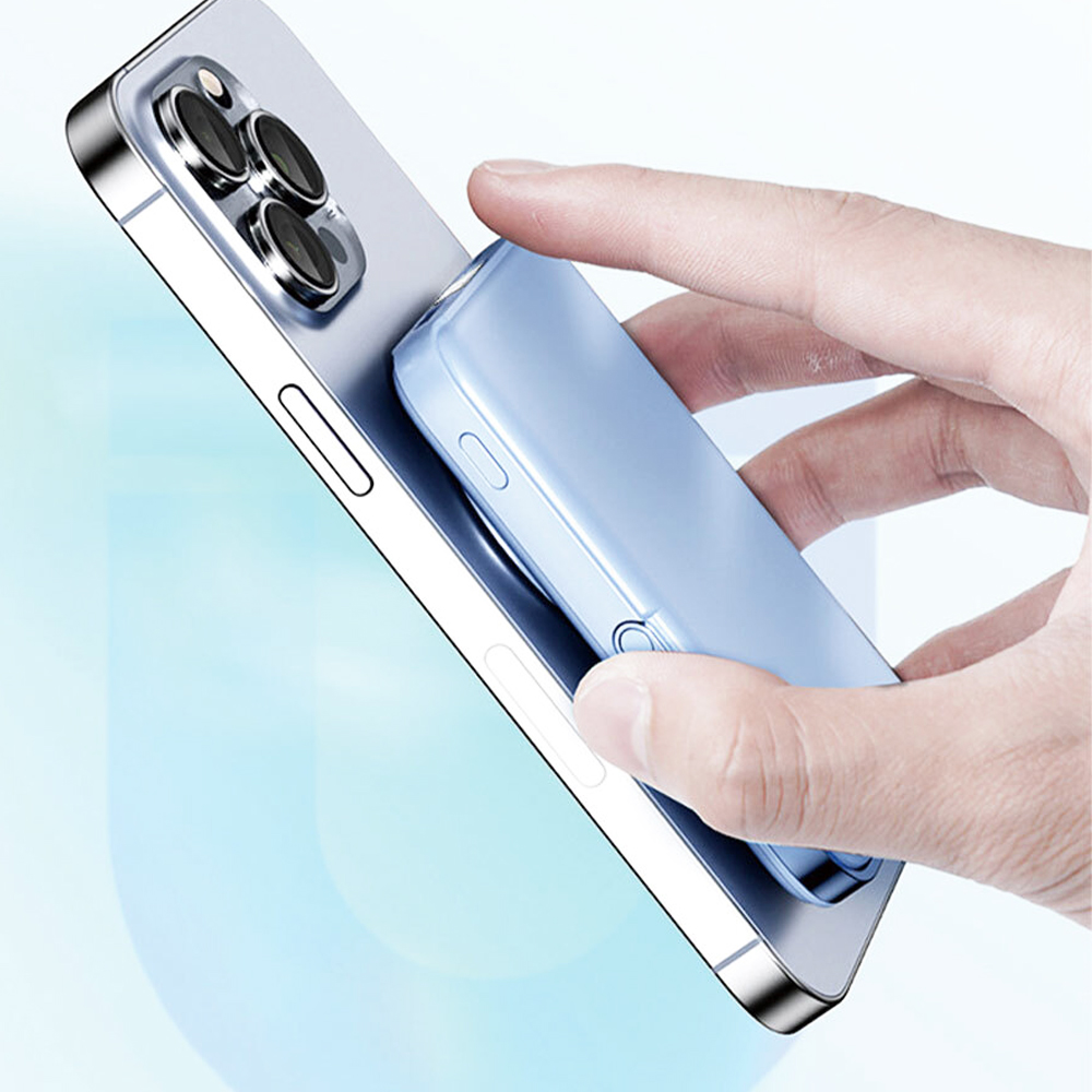 컬러풀 무선충전 맥세이프 보조배터리 일체형 아이폰 애플워치 10000mAh - 상세 이미지 4