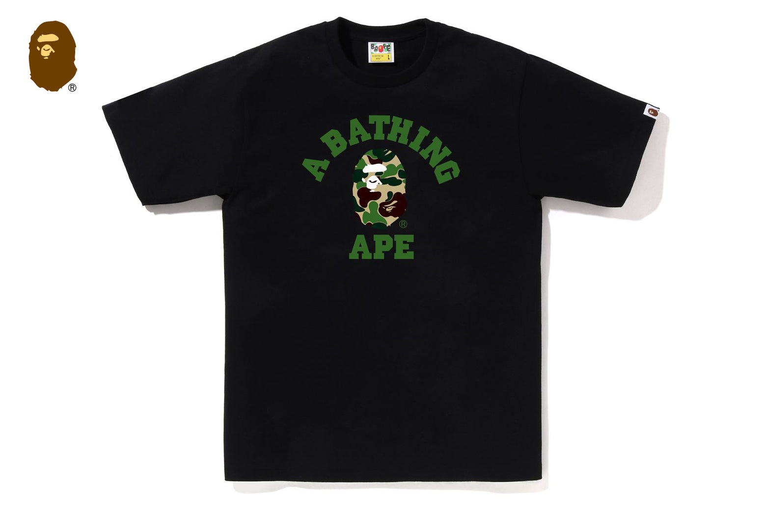 [국내] 베이프 반팔티 ABC CAMO COLLEGE TEE 4월 신상 1L30-110-005 XXL사이즈 재고보유 - 상세 이미지 4