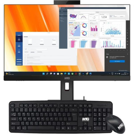 [해외]MTG 야마 24인치, FHD 터치스크린(1920 x 1080) 올인원 PC, 인텔 코어 i5 10세대 16GB RAM DDR4, 1TB NVME, 웹캠, DVD RW, W