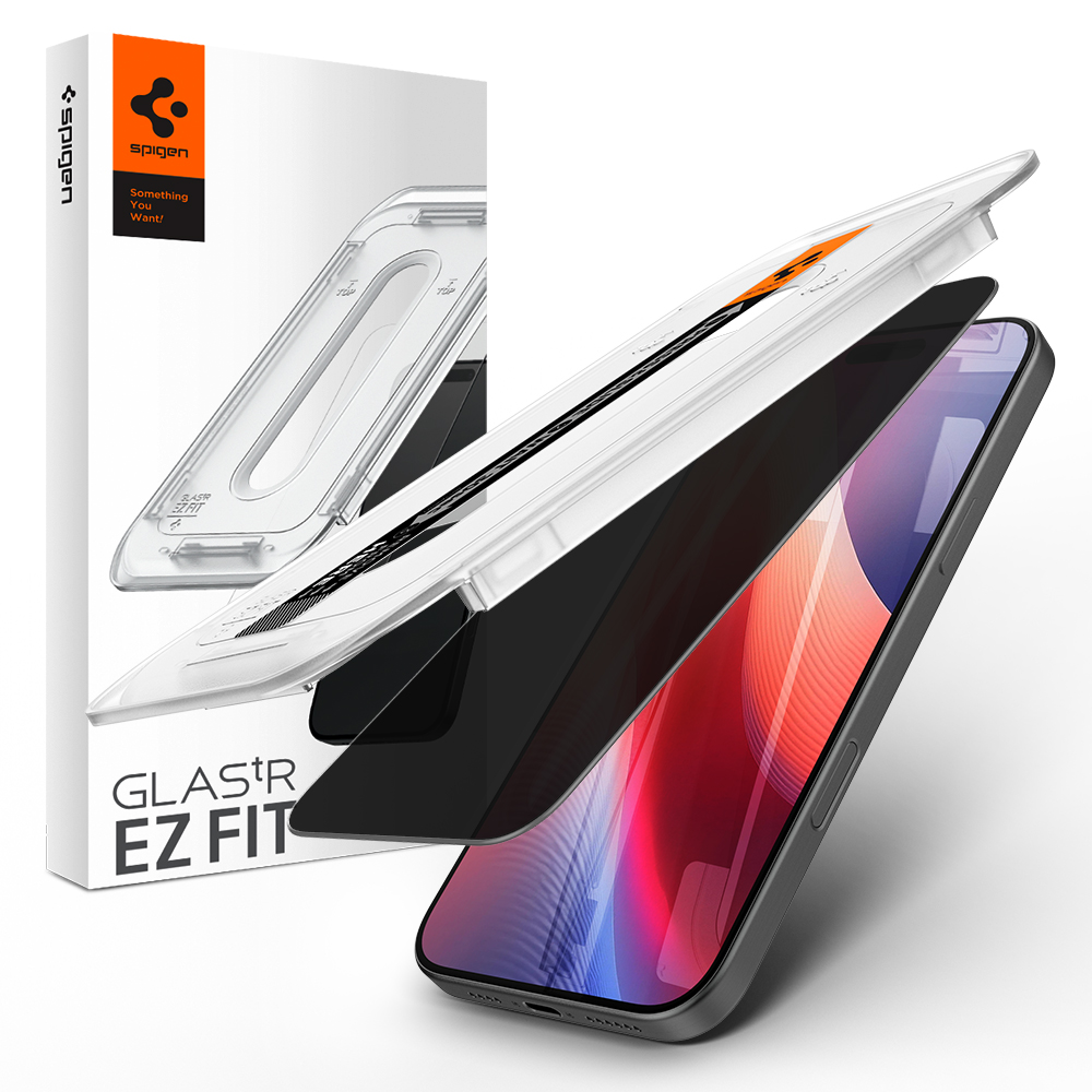 저반사 강화유리 글라스tR 이지핏 AR 프라이버시 아이폰16 프로, 1매입