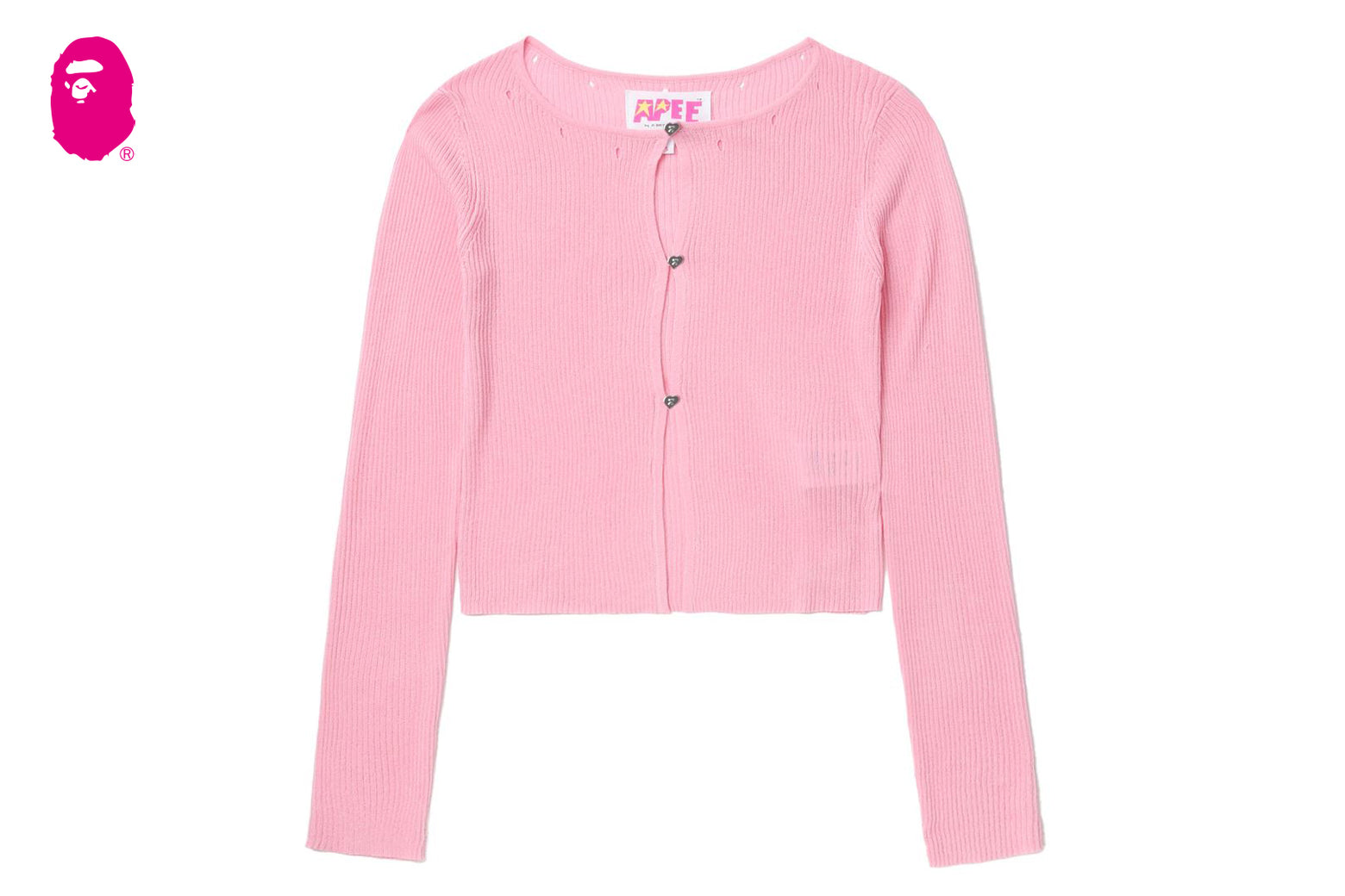 베이프 우먼즈 가디건 BUTTON FRONT DISTRESSED CARDIGAN 4월 신상 CK20-220-001 - 상세 이미지 2