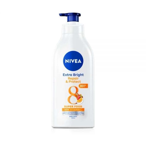NIVEA 엑스트라 리페어 바디 로션, SPF30, 비타민 C 40개, 슈퍼푸드 8개, 525ml : 미야미야미야4