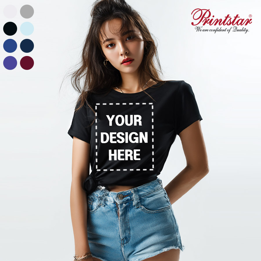 프린트스타 083-BBT 32수 무지 반팔티셔츠 단체티 반티 소량인쇄 1장도제작가능