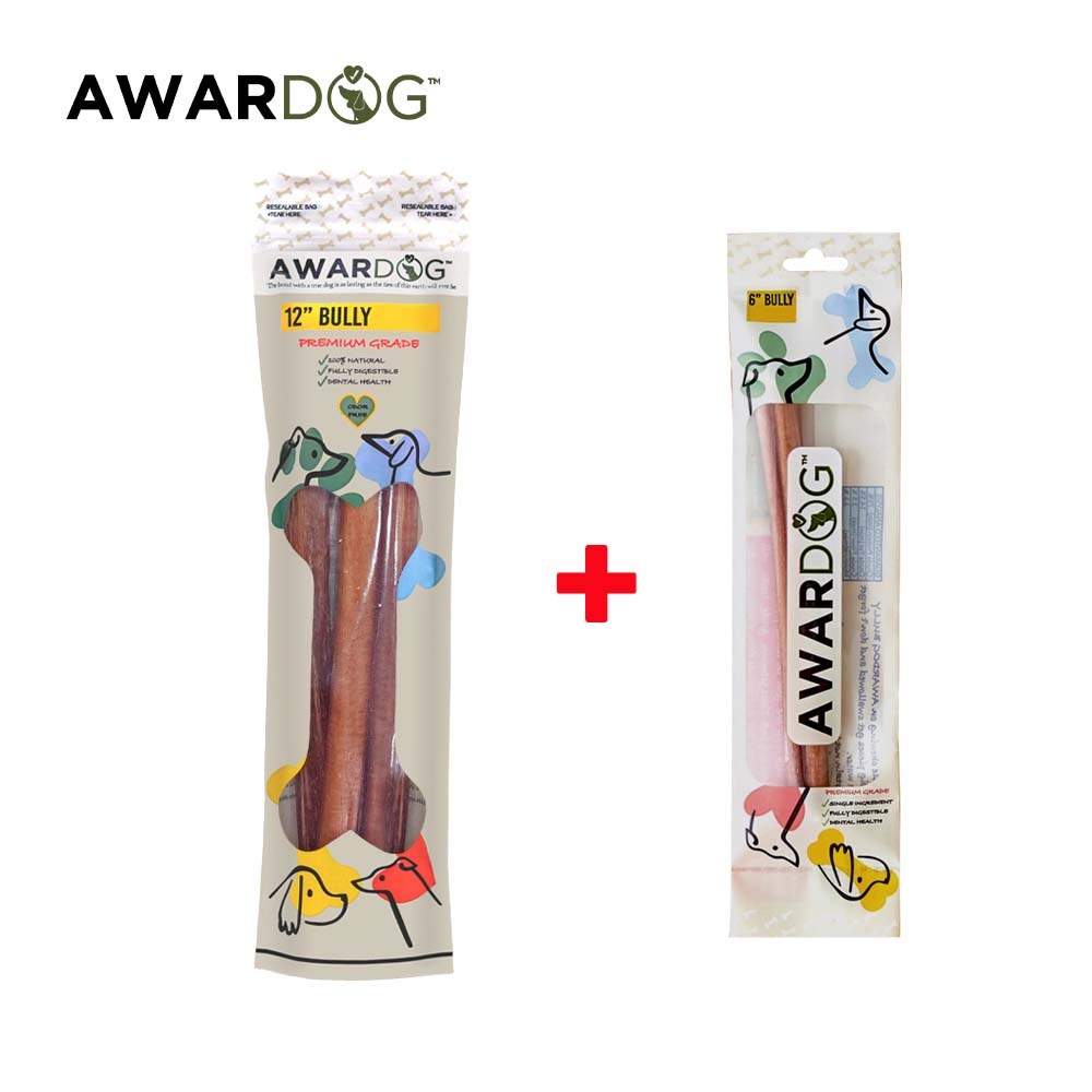 강아지 구강간식 오래먹는 개껌 어워드독 불리바 점보 30cm, 160g, 1개 - 상품 이미지