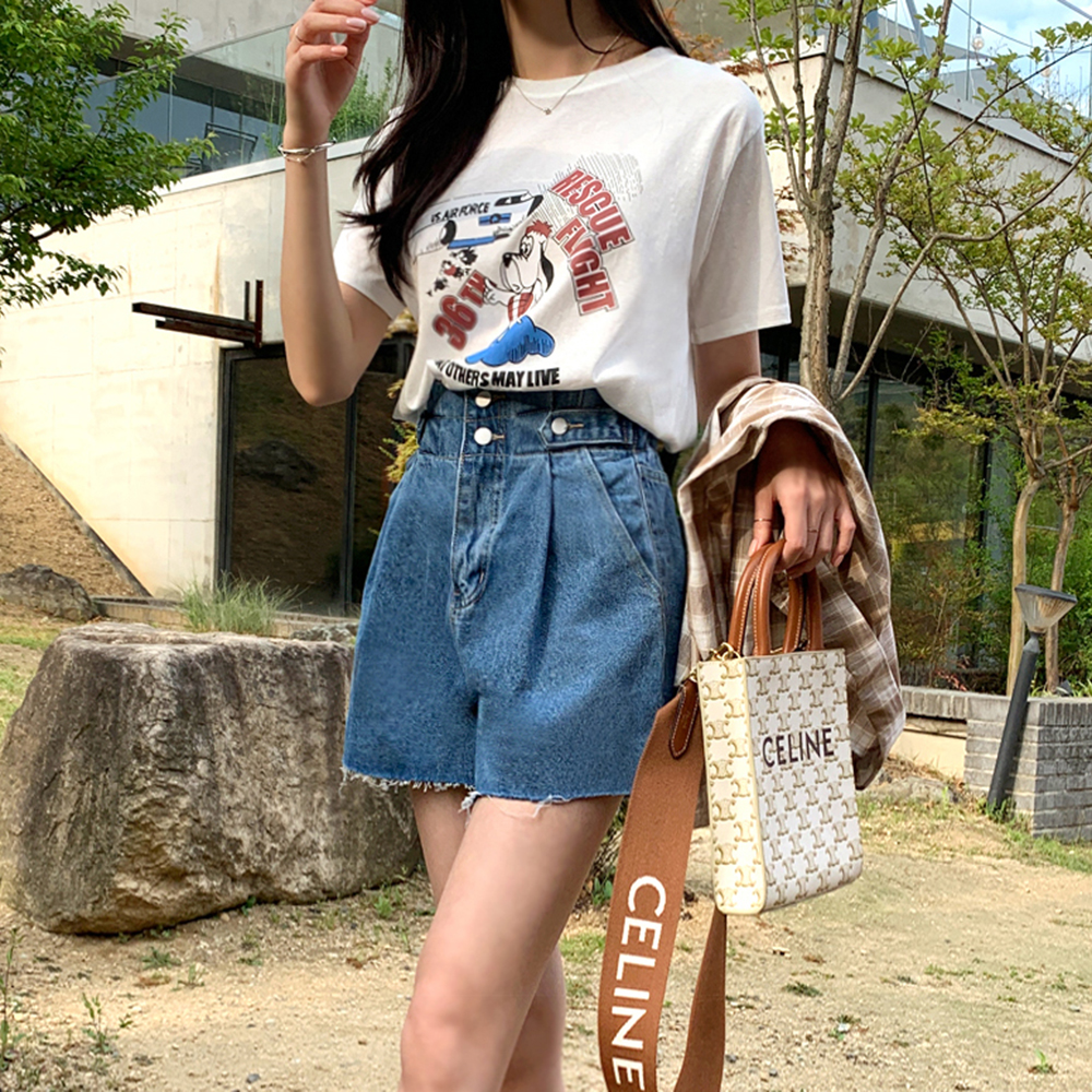 니베루 비죠 데님 반바지 - 상세 이미지 5