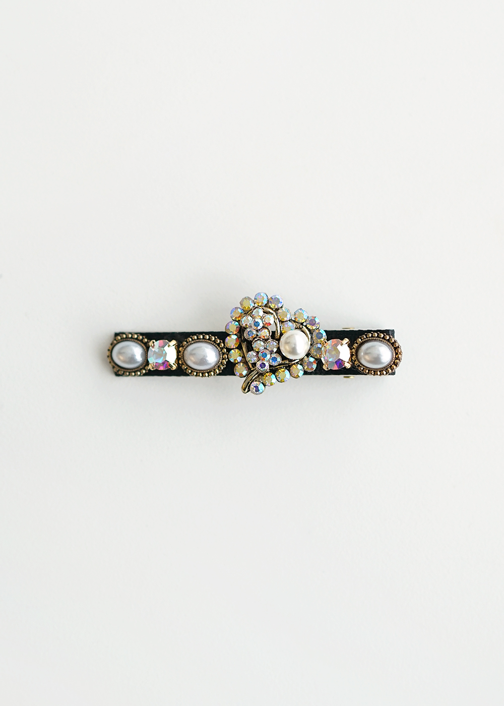 루드 미니 하트 크리스탈 헤어집게핀 L25SSAC36