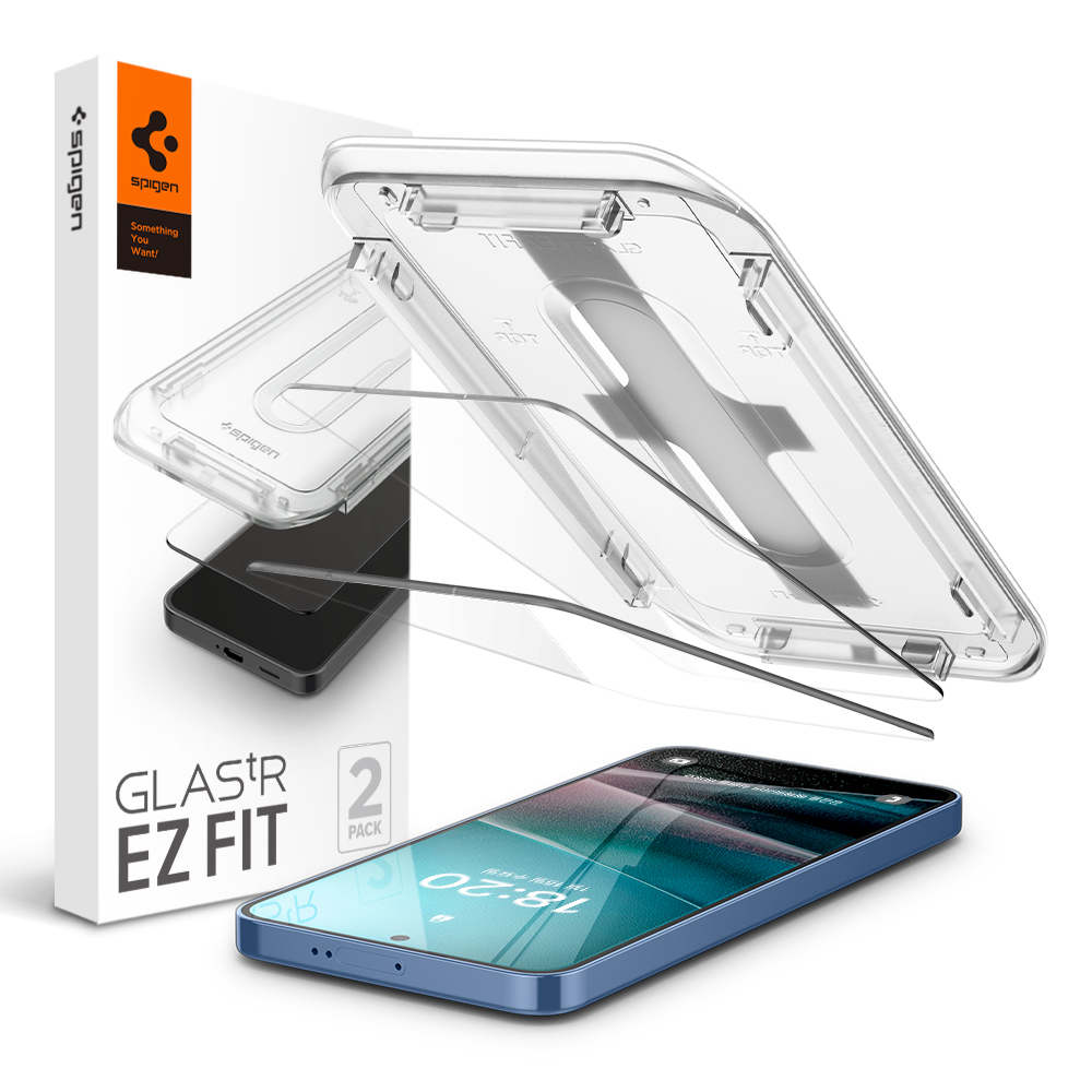 슈피겐 갤럭시 저반사 AR 강화유리 액정필름 글라스tR 이지핏 AR 갤럭시S24 플러스, 2매입
