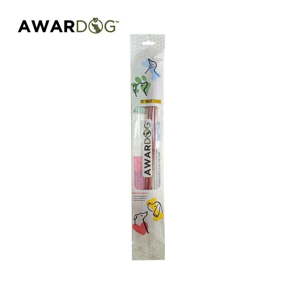강아지 구강간식 오래먹는 개껌 어워드독 불리바 스탠다드 30cm, 38g, 1개 - 상품 이미지