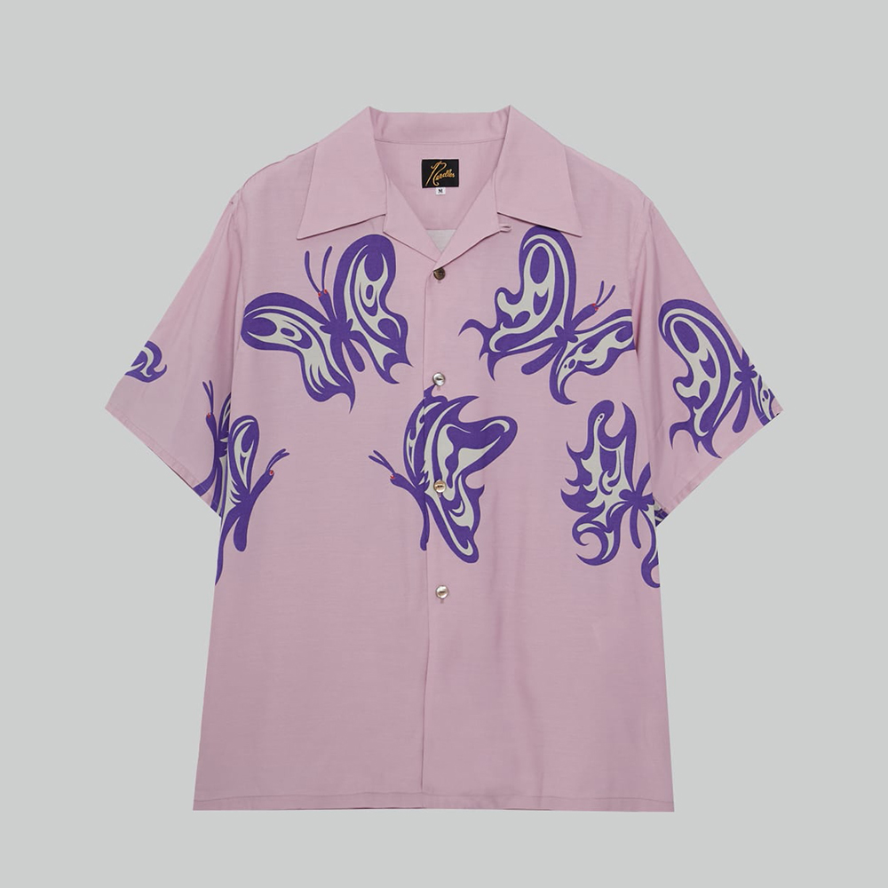 니들스 셔츠 Needles x Kae Tanaka S/S One-UpShirt - KT Papillon 반팔 QV432 - 상세 이미지 3