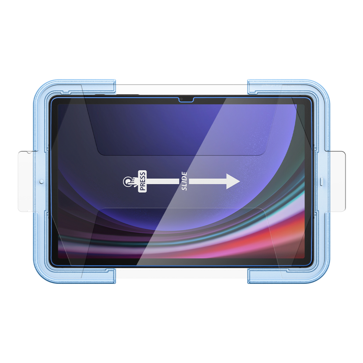 갤럭시탭 고투명 강화유리 액정필름 글라스tR 이지핏 갤럭시 탭 S9 FE, 1매입 - 상세 이미지 2