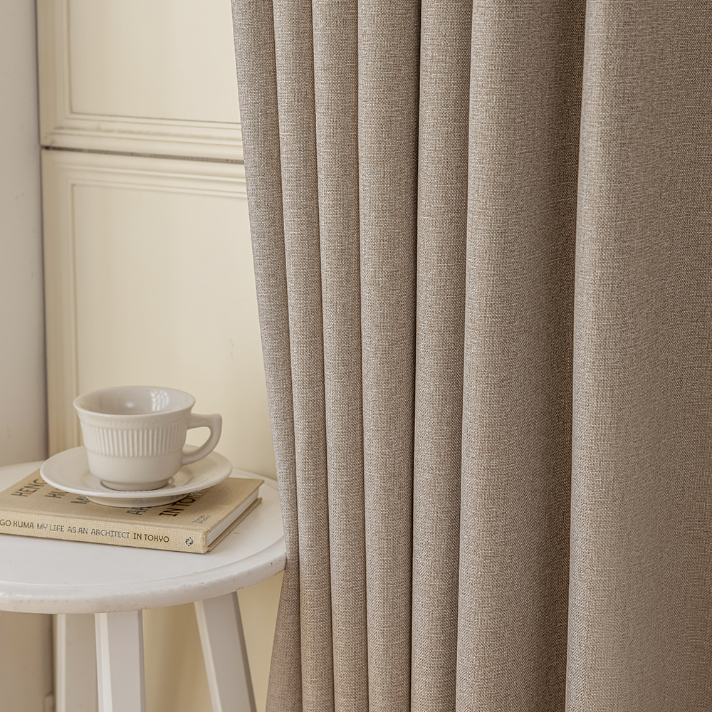 [맞춤커튼] 형상기억 화이트 100%암막커튼 거실 안방 사계절 주문제작 루나 140x180