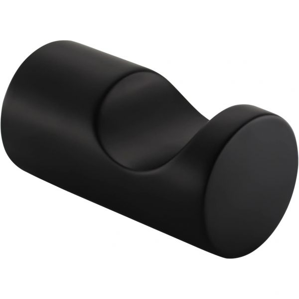 모엔 얼라인 욕실 욕조 주방 침실 싱글 로브 후크, 매트 블랙을 위한 YB0403BL 고급 리포션 Matte Black : 엠제이컴퍼니1B