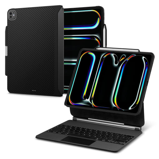 [슈피겐 엔조아라미드 케이스가 장착된 아이패드 프로 13 M4 이미지]