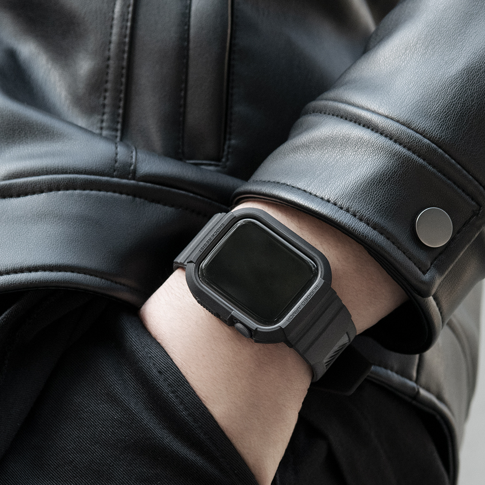 애플워치 스트랩 일체형 케이스 9 8 7 SE3 SE2 6 5 4 SE 러기드아머 프로 - 상세 이미지 5