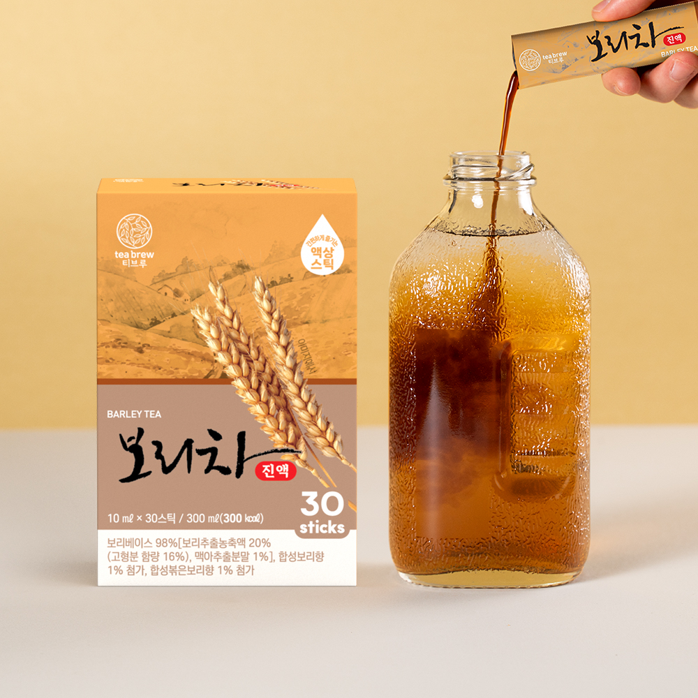 맥널티 3초차 티브루 원액 간편 액상스틱 30개입 (보리차/옥수수/헛개수/호박팥차) 골라담기 3종 택2 이미지 2