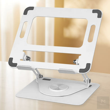 미라클마켓협력사 회전 노트북 거치대 높이조절 거북목예방 태블릿 받침대