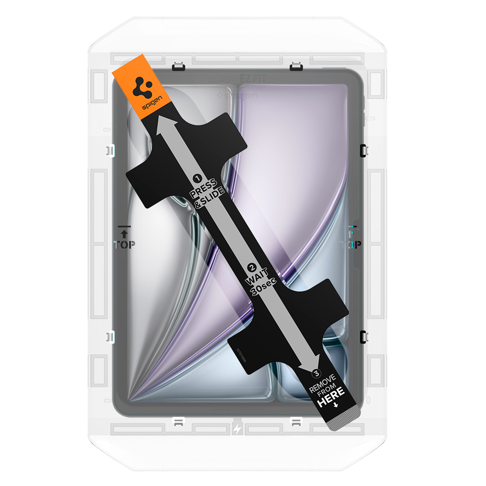 아이패드에어 11 M3 M2 6세대 붙이기 쉬운 강화유리 액정필름 글라스tR 이지핏 - 상세 이미지 2