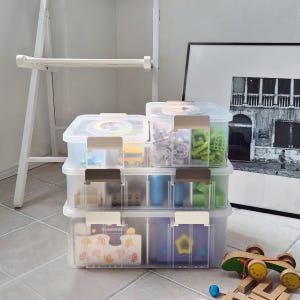 플라팜 장난감정리함 투명 레고정리함 토이박스 정리대 1호 3단 육아맘 솔직 후기 | 실사용 리뷰 - 상품 이미지 4