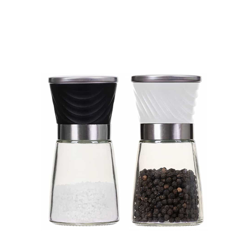커플 소금후추 그라인더 160ml 2P(화이트&블랙) - 상세 이미지 4