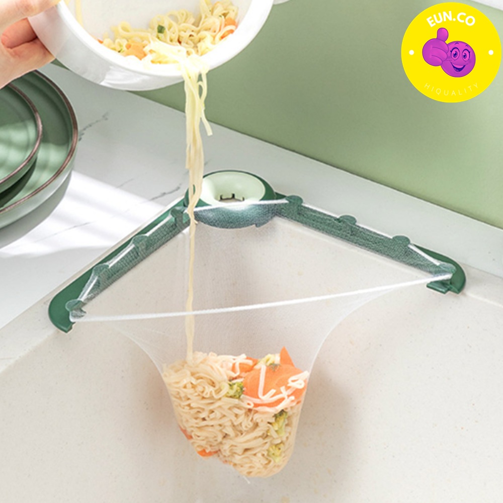 싱크대 부착 음식물 처리 거치대 음식물찌거기 거름망 과일세척 채소세척 - 상품 이미지