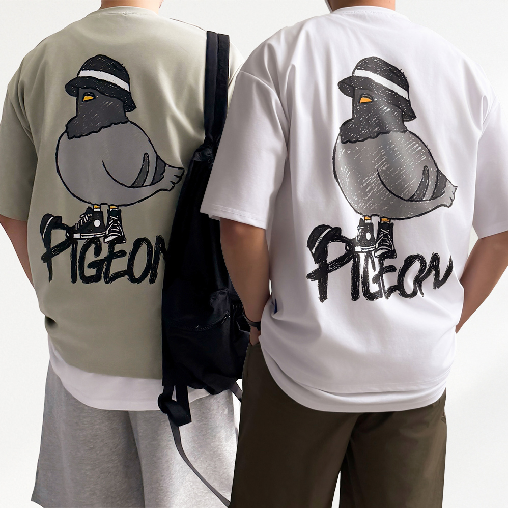 1+1 쿨링티셔츠 냉감티셔츠 기능성반팔 남자오버핏반팔티 - 상품 이미지