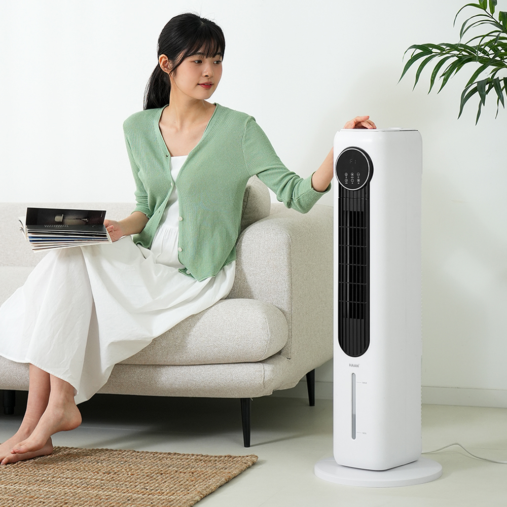 한경희 4L 가정용 이동식 냉풍기 에어쿨러 타워형 얼음선풍기 L400