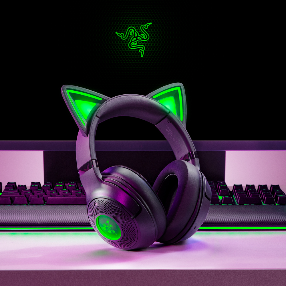 레이저코리아 Kraken Kitty V2 BT 크라켄 키티 무선 헤드셋 블랙