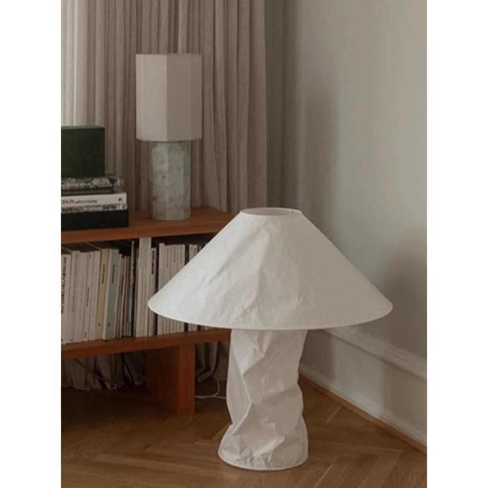 한지 무드등 종이 전통 침실 협탁 취침등 카페 테이블 50x51cm - 상세 이미지 4