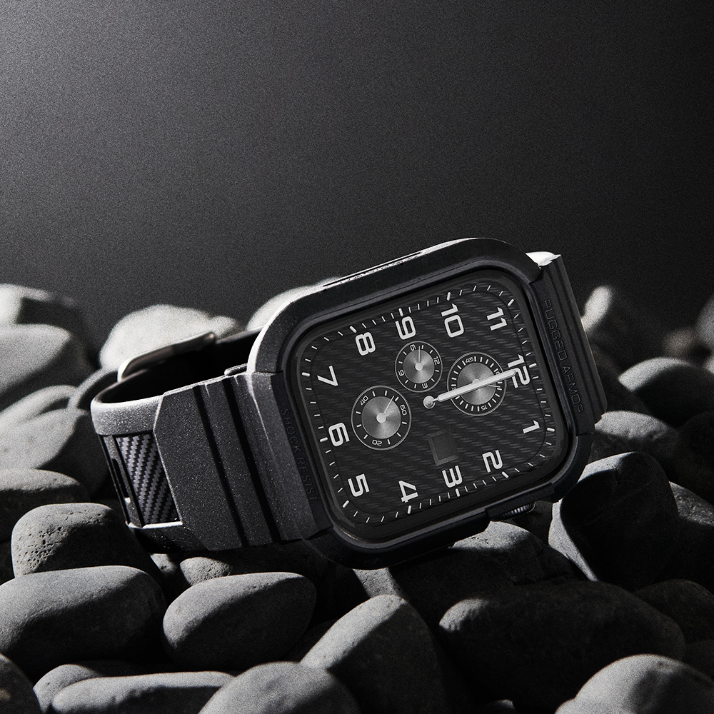 애플워치 스트랩 일체형 케이스 9 8 7 SE3 SE2 6 5 4 SE 러기드아머 프로 - 상세 이미지 2