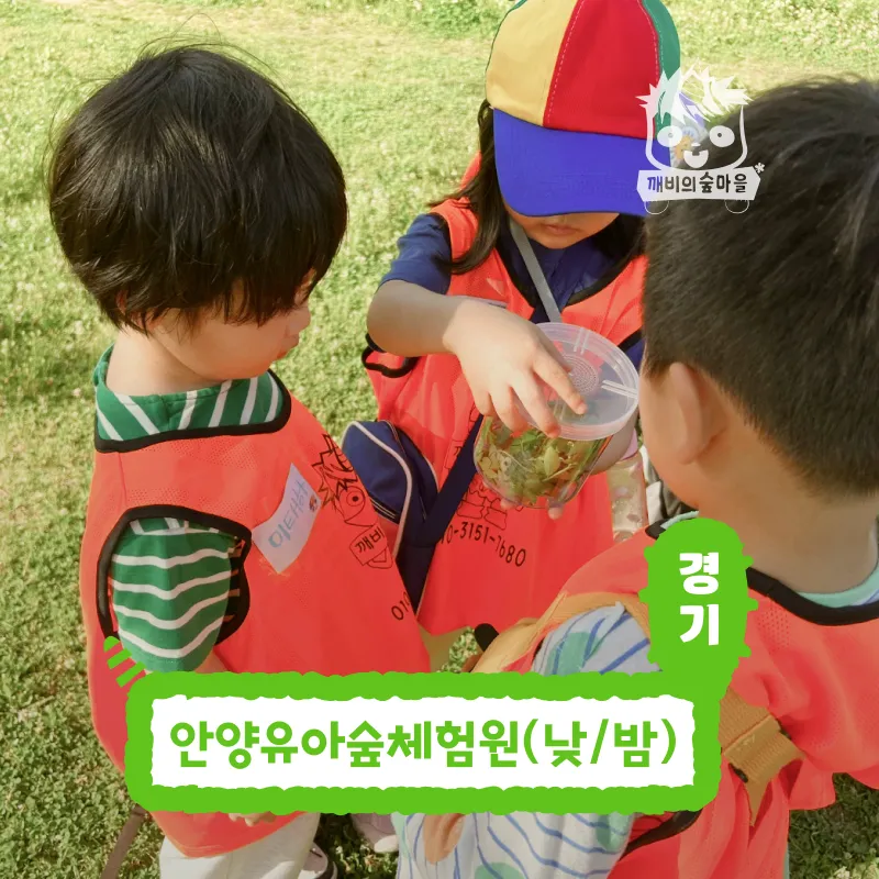 [깨비의숲마을][안양유아숲체험원] 경기 안양 숲체험 어린이 여름 방학 유아 초등 자연 곤충 주말 체험 학습 : 아이고고