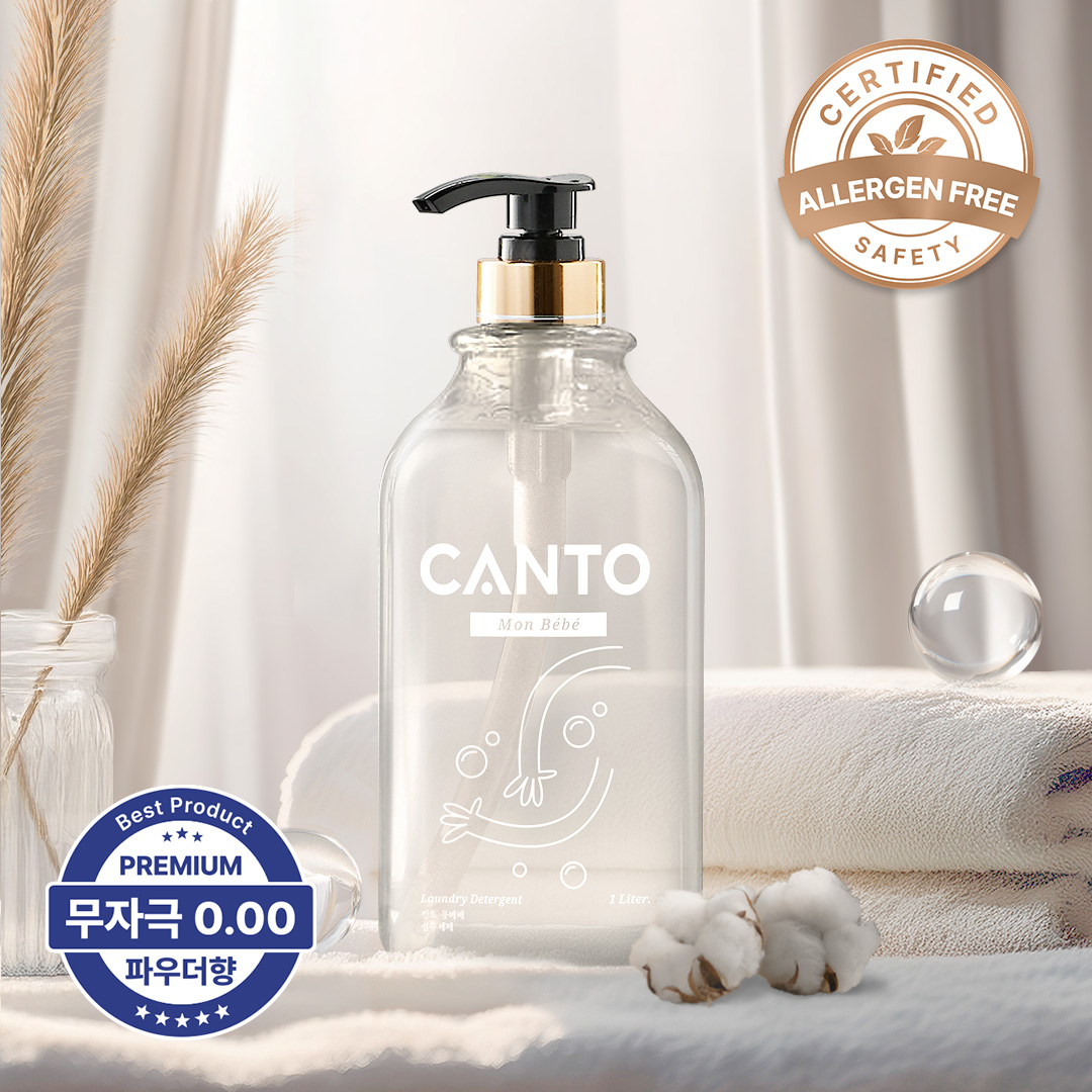 칸토 프리미엄 몽베베 유아 아기 세제 1L 베이비파우더