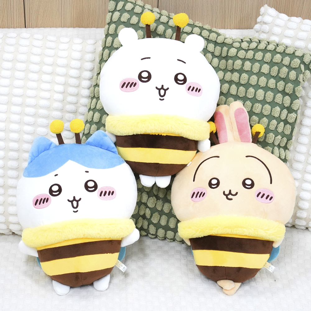 먼작귀 우사기 꿀벌 인형 30cm 토끼 코스튬 대형 빅 누이 캐릭터 나가노 굿즈 - 상세 이미지 4