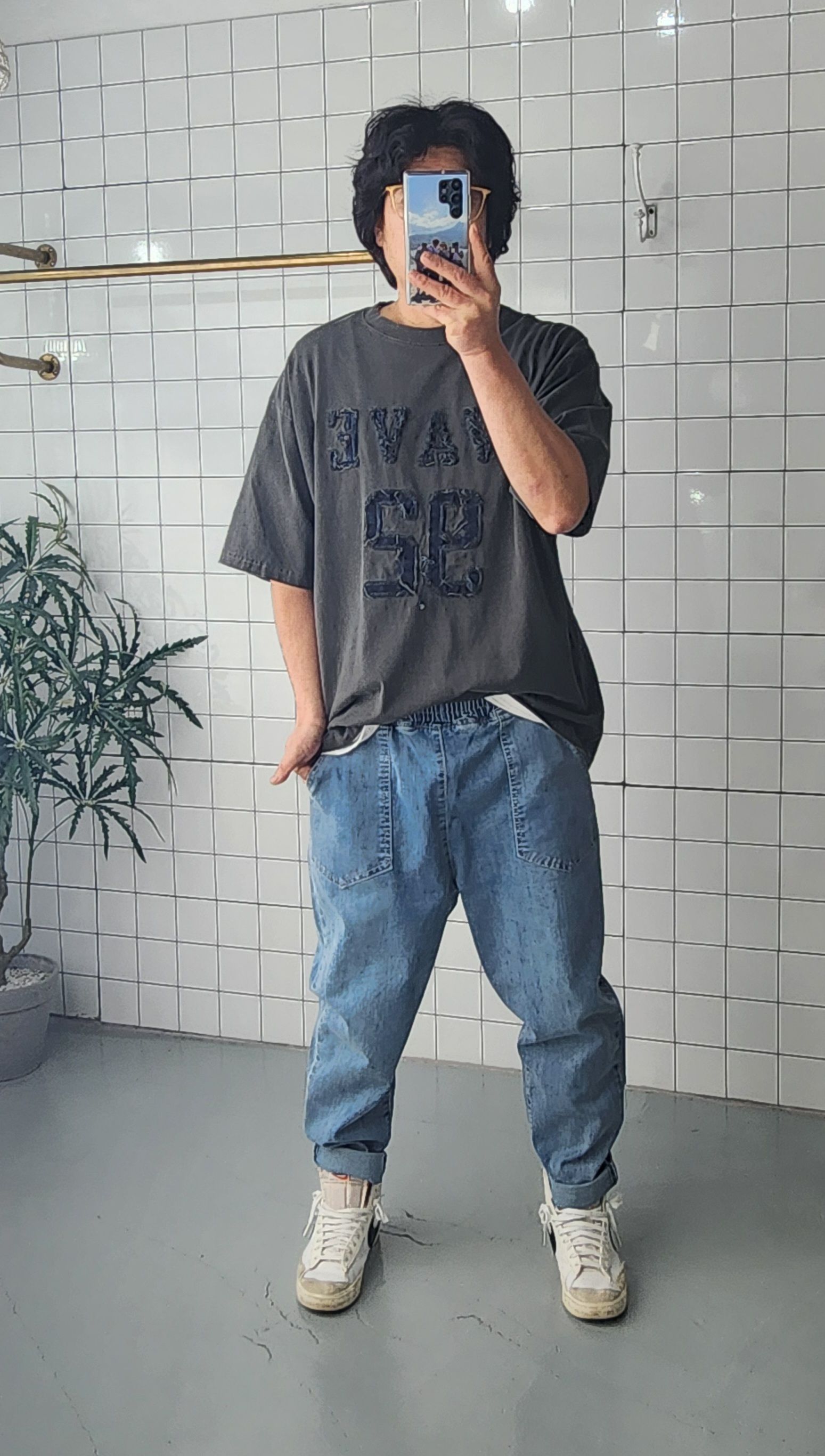 피그먼트 남자 여름 반팔티셔츠 - 상세 이미지 2