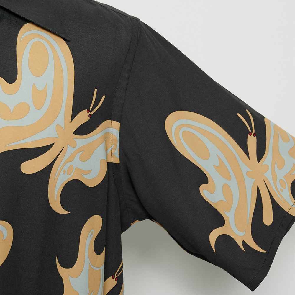 니들스 셔츠 Needles x Kae Tanaka S/S One-UpShirt - KT Papillon 반팔 QV432 - 상세 이미지 5