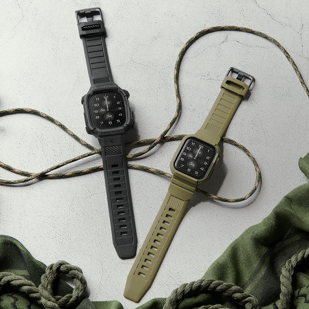 애플워치 스트랩 일체형 케이스 9 8 7 SE3 SE2 6 5 4 SE 러기드아머 프로 - 상세 이미지 3