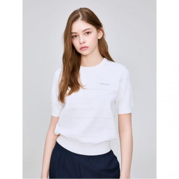[매장정품] 아이더 ICE ON 아이스 온 여성 반팔 라운드 스웨터Ⅱ_Off White DWM25267W3 740336 : 컴퍼니 에스