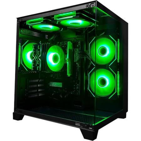 [해외]컴퓨터 데스크톱 PC AMD Ryzen 7 5700G 최대 4.6GHz 프리빌드 16G RAM DDR4 1TB M.2 SSD ARGB 팬 게이밍 타워