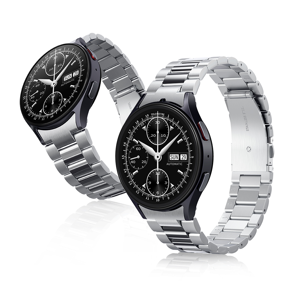 갤럭시워치7 워치6 클래식 스트랩 원버튼 날개형 커넥터 메탈 모던핏316L