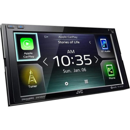 [해외]USB 포트 - 6.8인치 터치스크린 디스플레이 AM/FM 라디오 MP3 플레이어 2 DIN 13밴드 EQ SiriusXM Apple CarPlay 및 Android Aut