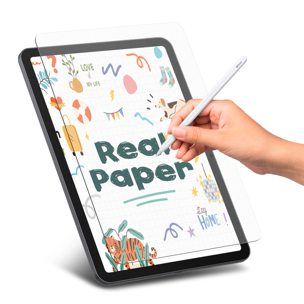 아이패드에어 11 M3 M2 6세대 종이질감 붙이기 쉬운 강화유리 액정필름 페이퍼터치 이지핏 - 상세 이미지 2