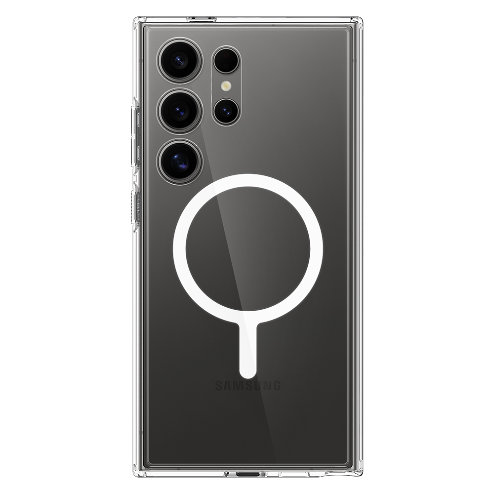 슈피겐 갤럭시 맥세이프 케이스 울트라하이브리드맥핏 클리어화이트, 갤럭시S24 울트라