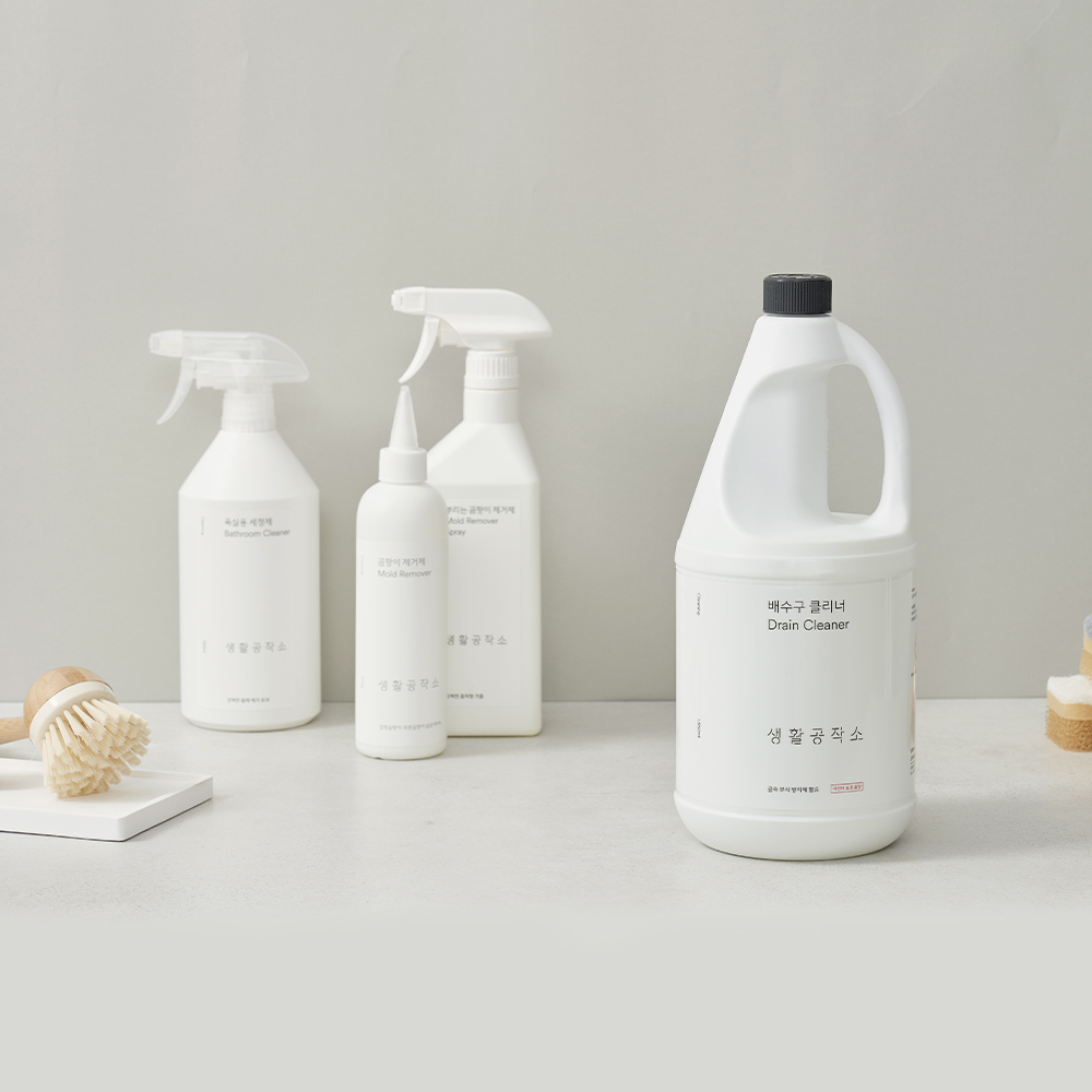 생활공작소 생활공작소 배수구클리너 청소 배수구세정제 하수구 싱크대 1.85L, 6개