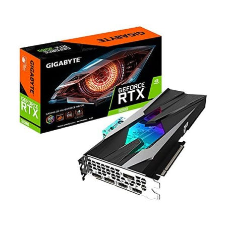 [해외]기가바이트 지포스 RTX 3080 게이밍 OC 워터포스 WB 10G 그래픽 카드, 워터 블록 냉각 시스템, 10GB 320비트 GDDR6X, GV-N3080 WB-10GD