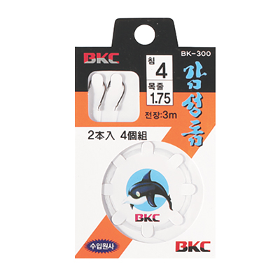 백경조침 목줄3m BK-300 감성돔카드 묶음바늘 - 메인 이미지