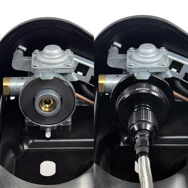 캠핑 가스레인지 자석식 가스 버너 부루스타 두랄루민 부탄가스 변환 어댑터 회전식