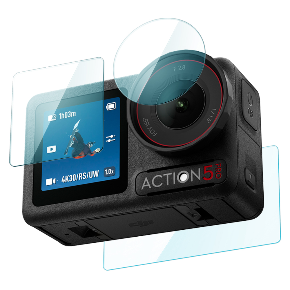 DJI 오즈모 액션5 프로 강화유리 액정보호필름 글라스tR슬림