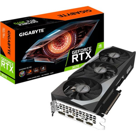 GIGABYTE [해외]기가바이트 지포스 RTX 3070 게이밍 OC 8G (REV2.0) 그래픽 카드, 3배 윈드포스 팬, LHR, 8GB 256비트 GDDR6, GV-N3070 OC-8GD 비