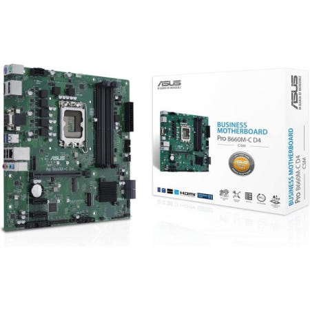 Asus [해외]ASUS Pro B660M-C D4-CSM 비즈니스 마더보드 소켓 인텔 LGA 1700